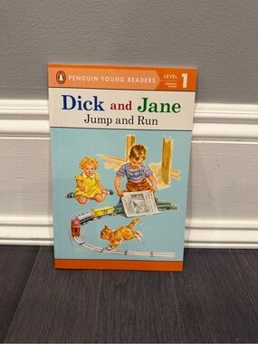NWOT VINTAGE Penguin Young Readers "Dick and Jane: Jump & Run Learn to Read Book
